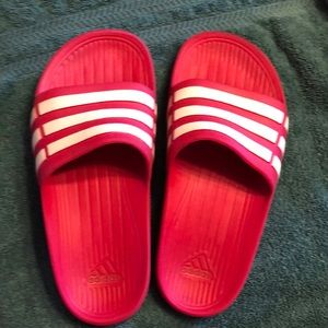 Pink Adidas Sandals